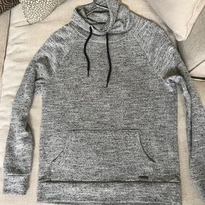 Express Grey Tube Neck Sweatshirt